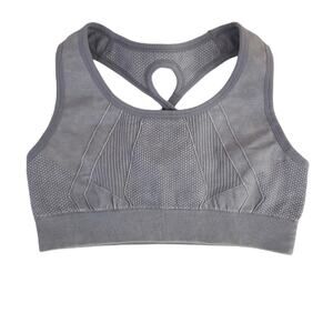 Brand New Cali Sport Grey  Stretchy Racerback Sports Bra S